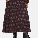 Scorn Bug Printed Midi Skirt